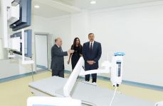 Azerbaijani president participates in opening ceremony of training-therapeutic clinic (PHOTOS)