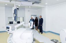 Azerbaijani president participates in opening ceremony of training-therapeutic clinic (PHOTOS)