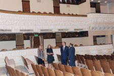 Prezident İlham Əliyev Azərbaycan Dövlət Akademik Milli Dram Teatrının binasının əsaslı yenidənqurma və təmir-bərpa işlərindən sonra açılışında iştirak edib (FOTO)