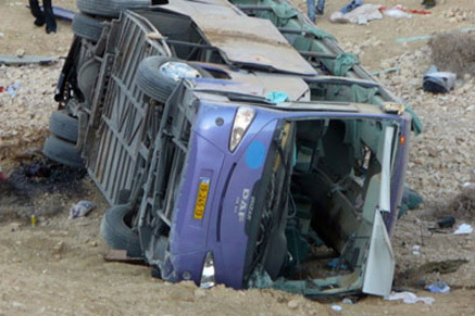 В Турции перевернулся автобус, есть пострадавшие
