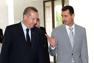 Turkish premier, Syrian president meet