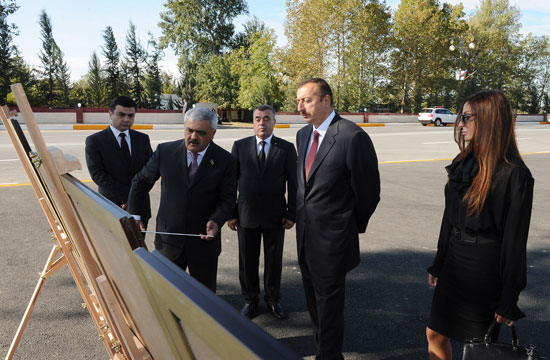 President Ilham Aliyev attends gas main inauguration in Guneshli residential area of Mingachevir city (PHOTO)