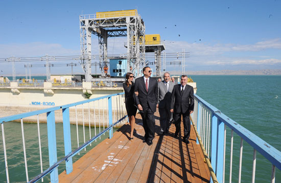 Президент Ильхам Алиев поинтересовался реконструкцией, которая будет проведена на Мингячевирской гидроэлектростанции (ФОТО)