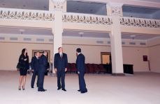 Президент Азербайджана ознакомился с капитальным ремонтом в Мингячевирском государственном драматическом театре (ФОТО)