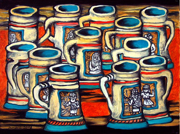 Вернисаж работ заслуженного художника Азербайджана Исмаила Мамедова. Натюрморт (фотосессия)