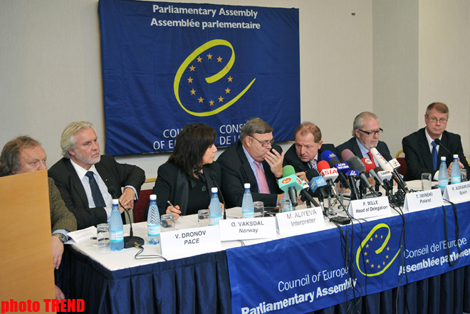 PACE delegation head: Pre-election situation in Azerbaijan is quieter than in previous elections (PHOTO)
