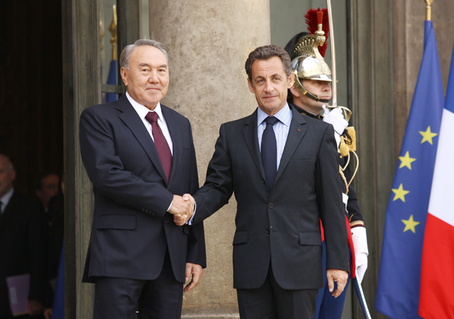 Nazarbayev, Sarkozy to adopt joint declaration in Paris