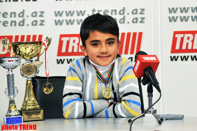Azerbaijan's kid chess champ hopes to become world's youngest grandmaster (PHOTO)