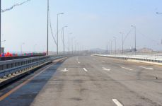 Azerbaijani President opens Baku beltway (PHOTO)