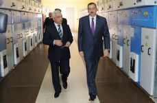 Azerbaijani President opens Khojasan substation (PHOTO)