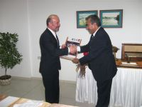 Azerbaijani media reps meet with founder of Turkish Republic of Northern Cyprus (PHOTO)