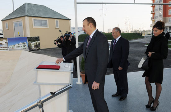 President Ilham Aliyev inaugurates building for Karabakh war disabled and shahid families (UPDATE) (PHOTO)