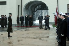 В Риге состоялась официальная церемония встречи Президента Азербайджана (ФОТО)