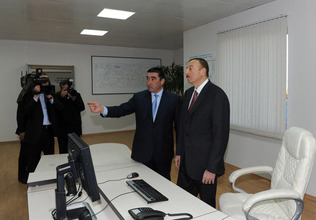 Azerbaijani President opens Samukh auxiliary station (PHOTO)