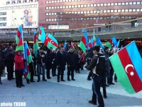 В Стокгольме прошла акция протеста в связи с Ходжалинской трагедией (ФОТО)