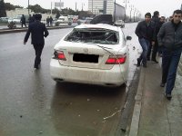 Heavy traffic accident takes place in Baku (PHOTO)
