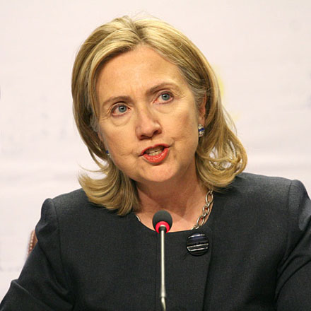 Clinton says not on US alone to call for Assad's ouster