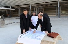 Azərbaycan Prezidenti Xalça Muzeyi üçün inşa edilən yeni binada tikinti işlərinin gedişi ilə tanış olub (FOTO)