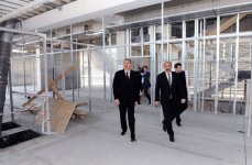 Azərbaycan Prezidenti Xalça Muzeyi üçün inşa edilən yeni binada tikinti işlərinin gedişi ilə tanış olub (FOTO)