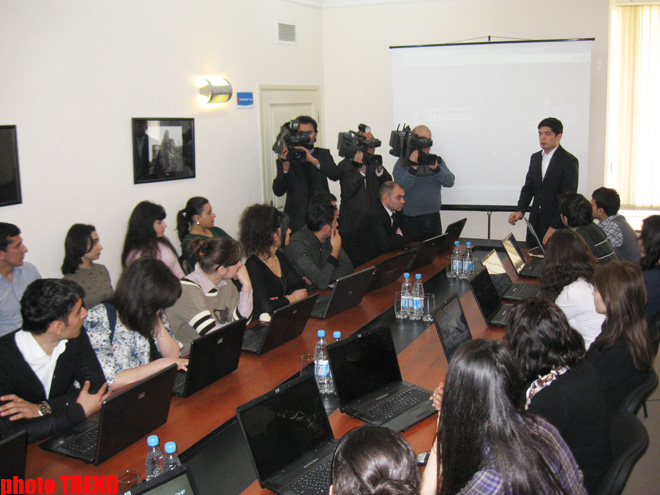 31 Mart azərbaycanlıların soyqırımına həsr olunmuş internet resurslarının təqdimatı keçirilib (FOTO)