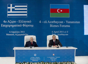 Греческим компаниям будут созданы все условия для работы в Азербайджане - Президент Ильхам Алиев (версия 2) (ФОТО)