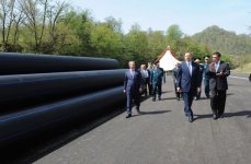 Ильхам Алиев принял участие в церемонии закладки малой гидроэлектростанции "Астара-1" (ФОТО)