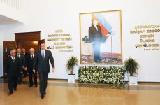 Azerbaijani President Ilham Aliyev gets acquainted with overhauled Culture House in Agjabadi (PHOTO)