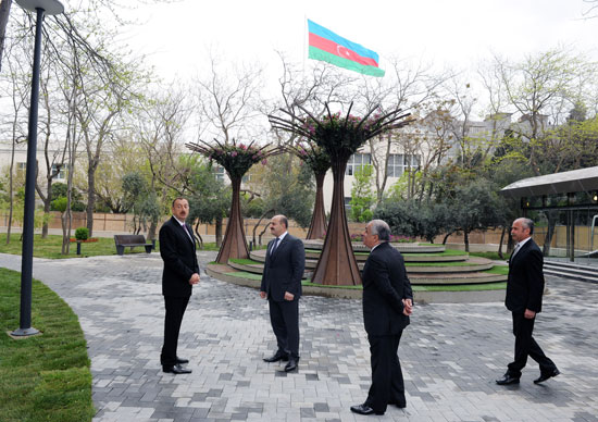 Azerbaijani President inspects park named after Hero of Soviet Union Gafur Mammadov (PHOTO)
