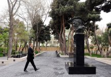 Azerbaijani President inspects park named after Hero of Soviet Union Gafur Mammadov (PHOTO)