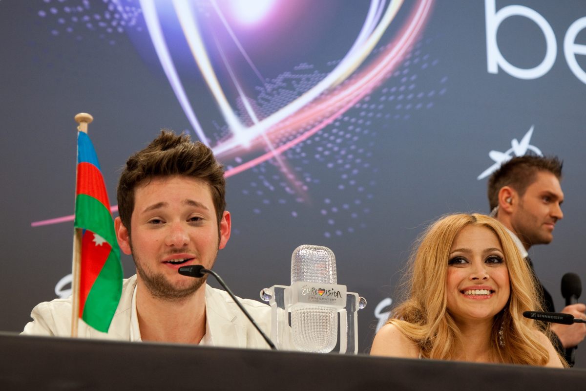 "Eurovision 2011" winners Eldar and Nigar began a press conference with words  of Muslum Magomayev "Azerbaijan" (UPDATE) (PHOTOSESSION)