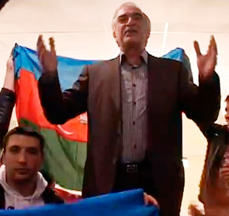Как на улицах Москвы Полад Бюльбюльоглу и азербайджанцы отмечали победу на "Евровидении" (видео)