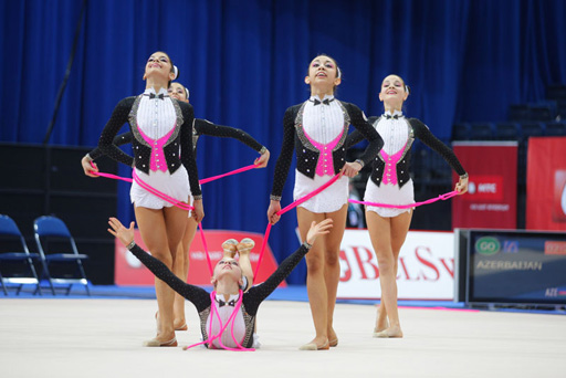 Azerbaijani junior group team to perform at European Rhythmic Gymnastics Championship's final (PHOTO)