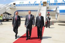 Президент Азербайджана Ильхам Алиев прибыл в Италию (ФОТО)