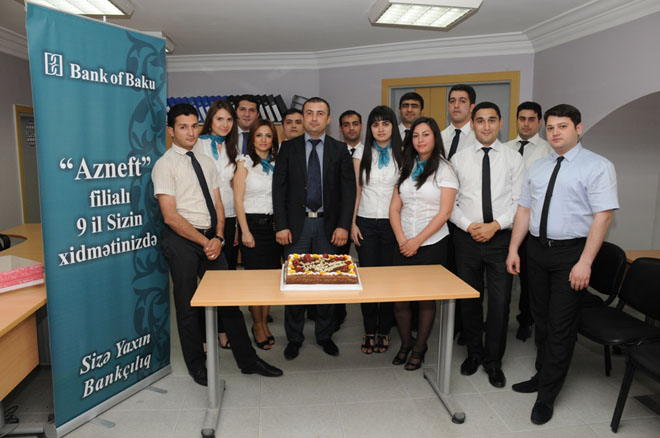 Филиал "Азнефть" Bank of Baku празднует 9-летие