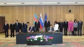 Azerbaijan, Slovenia sign bilateral documents (PHOTO)