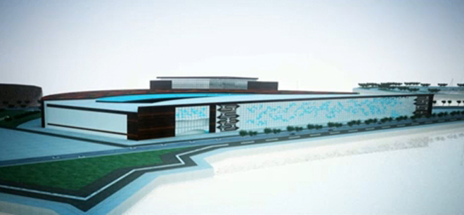 Baku galaxy stadium в Каспийском море - проекты для проведения "Евровидения 2012" в Баку (видео)