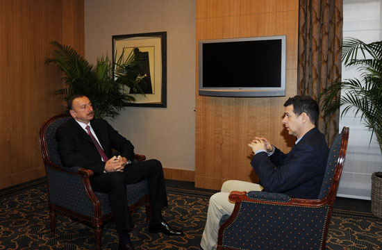 Azerbaijani President gives interview to Euronews TV