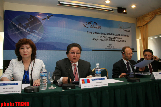 АМИ Trend принимает участие в заседании OANA в Улан-Баторе (ФОТО)