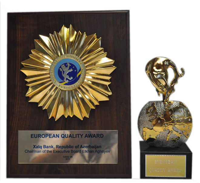 Xalq Bank "European Quality" mükafatına layiq görülüb