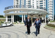 Президент Ильхам Алиев: Открытие отеля Kempinski в Баку - это показатель развития Азербайджана (версия 2) (ФОТО)