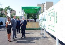 Azerbaijani President lays foundation stone for Baku Health Center (PHOTO)
