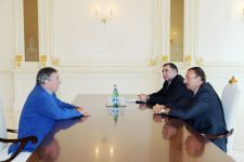 President Ilham Aliyev receives chief of International Wrestling Federation