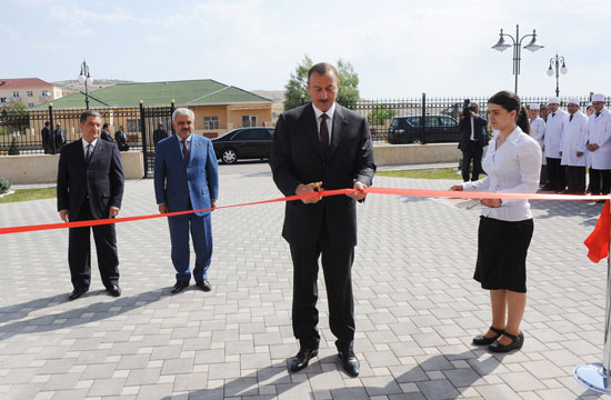 Azerbaijani President opens new Treatment and Diagnostics Center in Khizi (PHOTO)