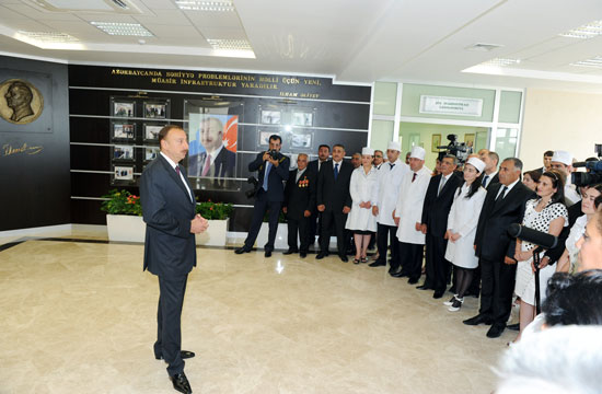 Azerbaijani President opens new Treatment and Diagnostics Center in Khizi (PHOTO)