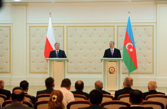 Azərbaycan və Polşa prezidentləri birgə mətbuat konfransı keçiriblər (FOTO)