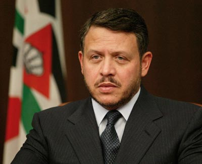 Jordan king discusses Palestinian-Israeli talks with Abbas, Blair