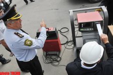 Дорожная полиция Баку провела экологический рейд в автопарке SOCAR (фотосессия)