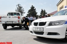 Дорожная полиция Баку провела экологический рейд в автопарке SOCAR (фотосессия)