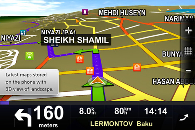 Nokia представит навигационную карту Азербайджана в преддверии конкурса "Евровидение-2012"