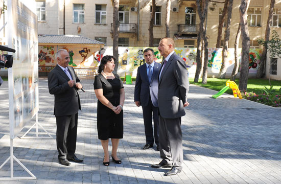 Президент Азербайджана ознакомился с детским садом №259, сданным в эксплуатацию после реконструкции (ФОТО)
